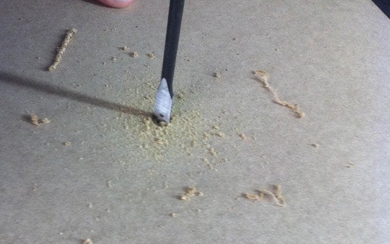 Perçage panneau escalade